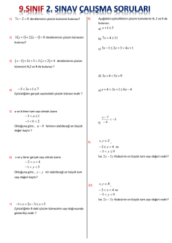 1. d&ouml;nem 2. sınav &ccedil;alışma soruları