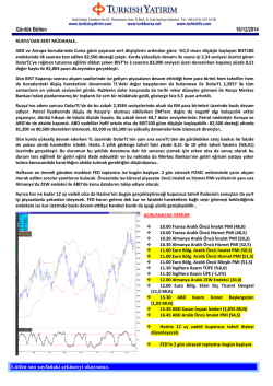 Piyasa Yorumu - Turkborsa.net