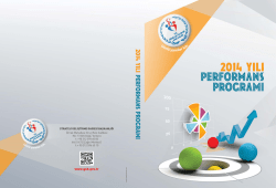 2014 Yılı Performans Programı