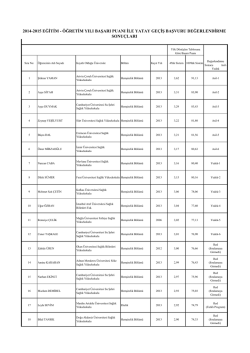 2014-2015 eğitim - Batman Üniversitesi