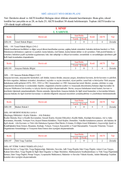 Tıklayınız - Adalet Meslek Y&uuml;ksekokulu