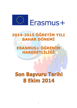 2010-2011 g&uuml;z d&ouml;nemi erasmus &ouml;ğrenci &ouml;ğrenim hareketliliği