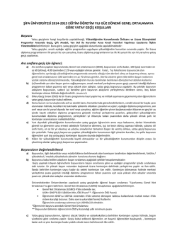 Yatay Geçiş Bilgilendirmesi - Sağlık Hizmetleri Meslek Yüksekokulu