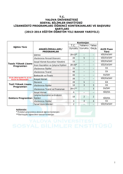tıklayınız. - Yalova &Uuml;niversitesi