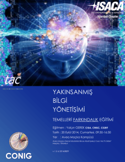 buradan - ISACA-Istanbul Chapter