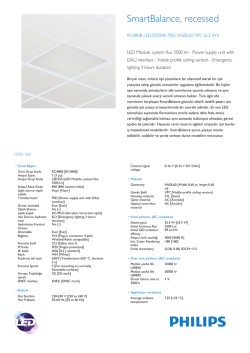 Product Leaflet: Acil aydınlatmalı SmartBalance g&ouml;m&uuml;l&uuml;