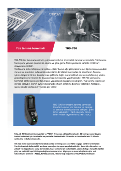 Y&uuml;z tanıma terminali TBS-700 TBS-700 Y&uuml;z tanıma terminali &ccedil;ok