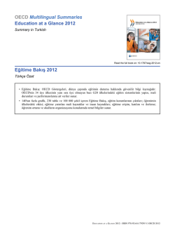 OECD Multilingual Summaries Education at a Glance 2012