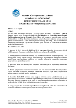 mersin büyükşehir belediyesi meski genel müdürlüğü 22 mart 2015