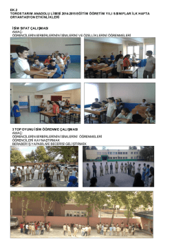 Matematik &Ouml;ğretmenimiz T&uuml;rkay TOL Eşliğinde 9. Sınıf Oryantasyon