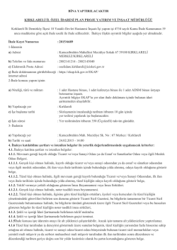Kırklareli İli Demirk&ouml;y İl&ccedil;esi 10 Yataklı Devlet Hastanesi İnşaatı
