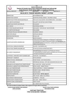 0 - Kartal Koşuyolu Yüksek İhtisas Eğitim ve Araştırma Hastanesi