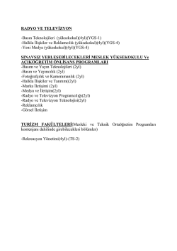 RADYO TELEVİZYON(Anadolu)