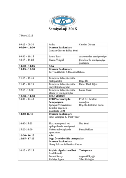 Semiyoloji 2015