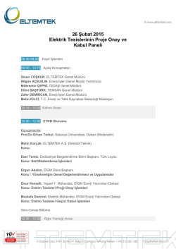 Programı İndirmek İ&ccedil;in Tıklayınız! - elektrik tesislerinin proje onay ve