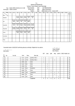 T.C. SİNCAN KAYMAKAMLIĞI Yenikent Ticaret Meslek Lisesi