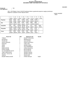 T.C. SELÇUKLU KAYMAKAMLIĞI MUHAMMED HAMDİ YAZIR