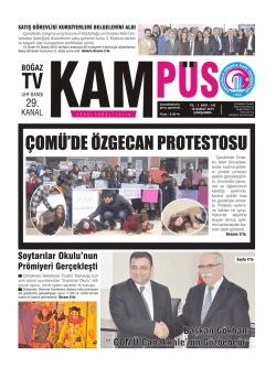 KAMP&Uuml;S Gazetesi - &Ccedil;anakkale Onsekiz Mart &Uuml;niversitesi