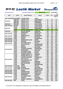 Fiyat ListesiİNDİR - basaranlastik.com