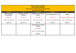 PAZARTESİ SALI &Ccedil;ARŞAMBA PERŞEMBE CUMA İSTANBUL
