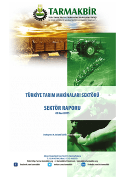 TARMAKBİR Sekt&ouml;r Raporu