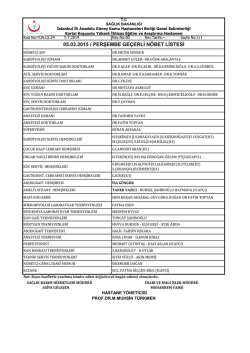 05.03.2015 - Kartal Koşuyolu Y&uuml;ksek İhtisas Eğitim ve Araştırma