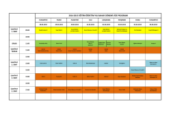 2014-2015 eğitim &ouml;ğretim yılı bahar d&ouml;nemi vize programı