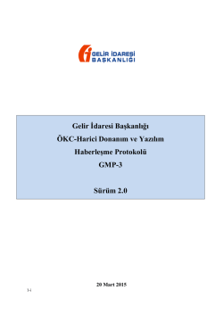 YN &Ouml;KC-Harici Donanım ve Yazılım Haberleşme Protokol&uuml; GMP-3