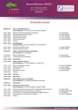 Bilimsel program PDF`ine buradan ulaşabilirsiniz.