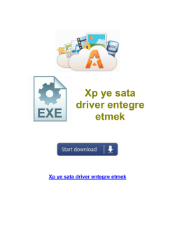 Xp ye sata driver entegre etmek