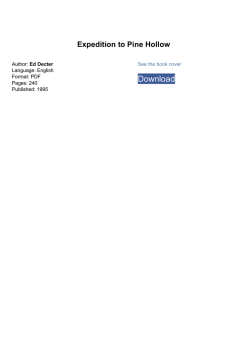Expedition to Pine Hollow by Ed Decter pdf book