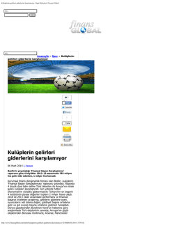 Kul&uuml;plerin gelirleri giderlerini karşılamıyor | Spor Haberleri