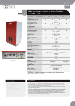 Broşür - Esis Power