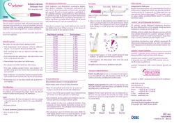 Kullanma talimatı Ov&uuml;lasyon testi