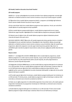 &ccedil;ift anadal-yandal y&ouml;netmeliği