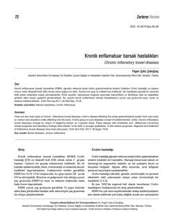 Kronik enflamatuar barsak hastal&rsaquo;klar&rsaquo;