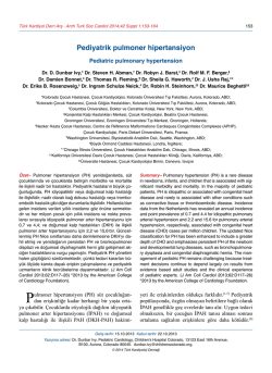 Pediyatrik pulmoner hipertansiyon
