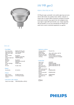 Product Leaflet: iW MR g3 RS501S lamba, 100&ordm; ışın a&ccedil;ılı