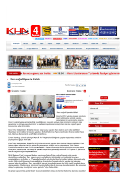 mı Ulusal Basında geniş yer buldu 18:54 - Kars Uluslararası