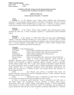 TİESF Y&ouml;netim Kurulu Karar Tarihi : 02.12.2014 Karar Numarası : 12
