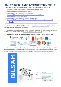 HSM Web Mod&uuml;l&uuml; Eğitim D&ouml;k&uuml;manı