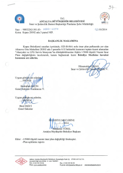 G&uuml;ndemin 97.Maddesi - Antalya Belediyesi