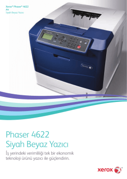 Broş&uuml;r - Phaser 4622