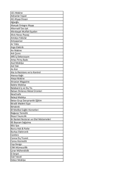 1E1 Makine Adnanlar İnşaat AG Ahşap Dizayn Ağaoğlu Alanyalı