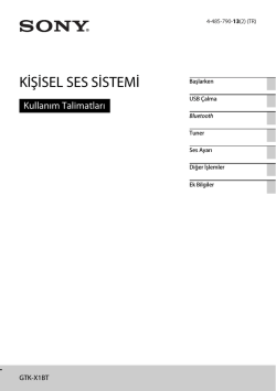 GTK-X1BT - Sony Europe