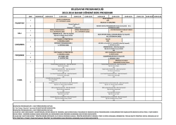 bilgisayar programcılığı 2013-2014 bahar d&ouml;nemi ders programı