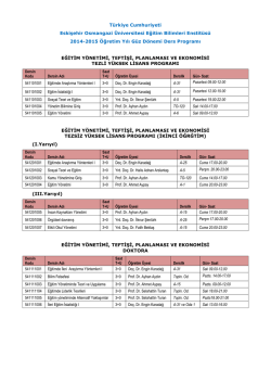 Türkiye Cumhuriyeti Eskişehir Osmangazi Üniversitesi