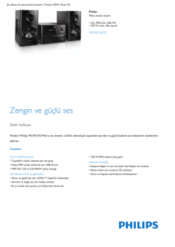 CD, MP3-CD, USB, FM Mikro m&uuml;zik sistemi