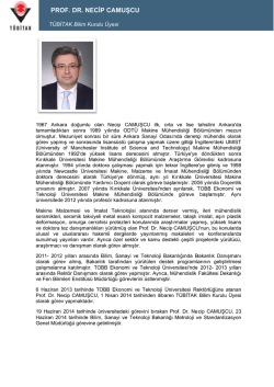 Prof. Dr. Necip CAMUŞCU