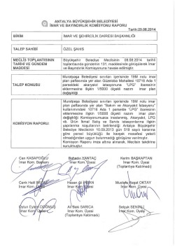 G&uuml;ndemin 32.Maddesi - Antalya Belediyesi